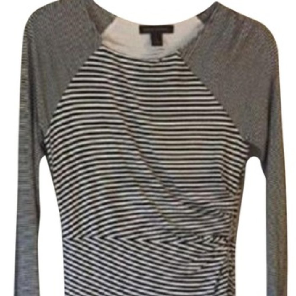 Banana Republic Black/White Stripe Dress